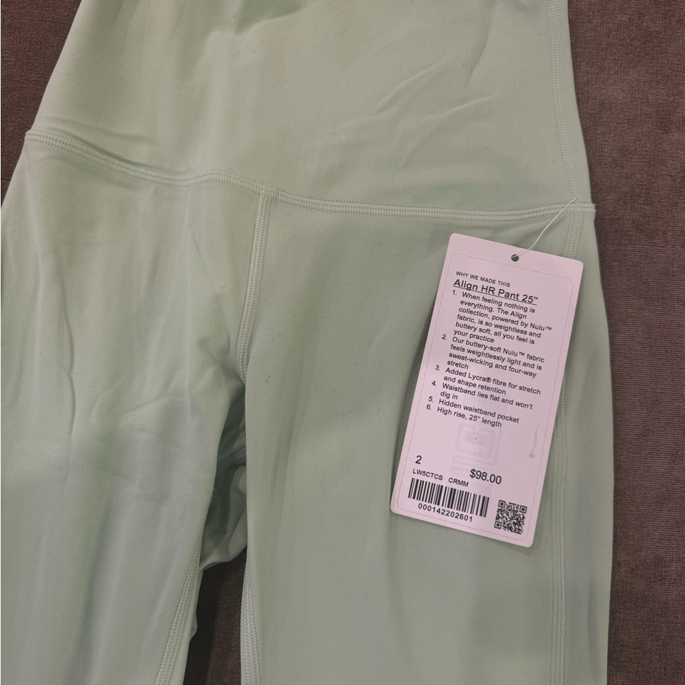 Lululemon Align HR Pant 25’ Creamy Mint 2